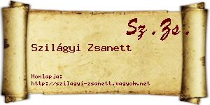 Szilágyi Zsanett névjegykártya