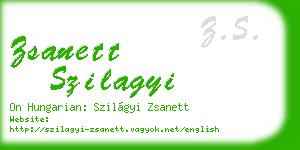 zsanett szilagyi business card