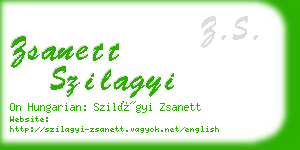 zsanett szilagyi business card